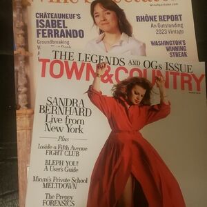 Town & Country Magazine Featuring Sandra Bernhard - & Wine Spectator